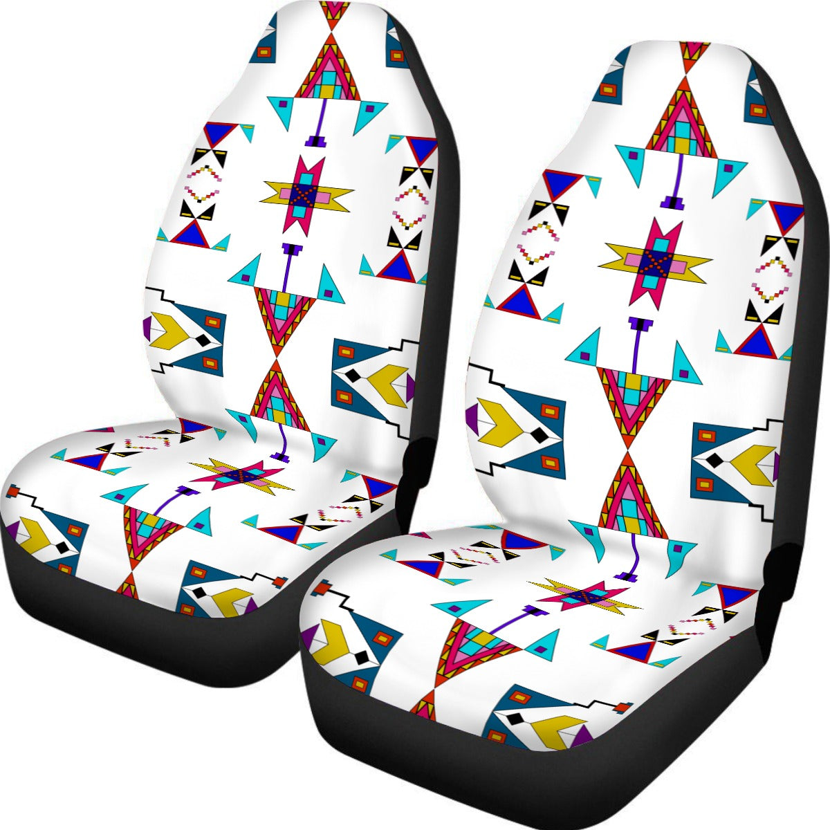 Enemy Territory White Universal Car Seat Cover With Thickened Back
