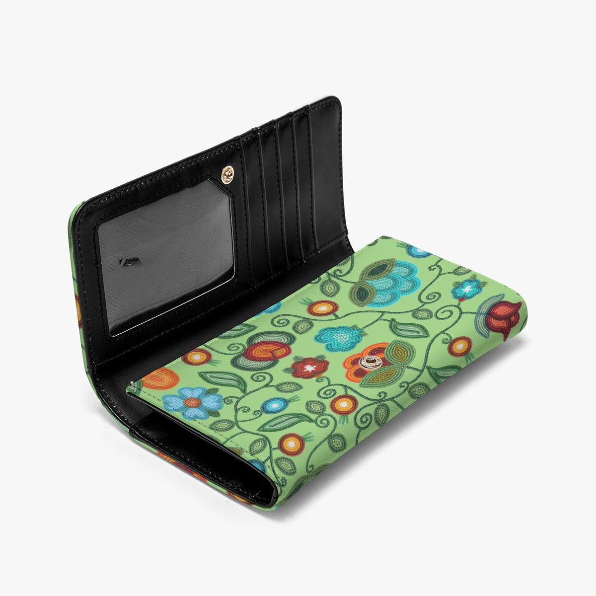 Prairie Fire Petals Sage Foldable Wallet