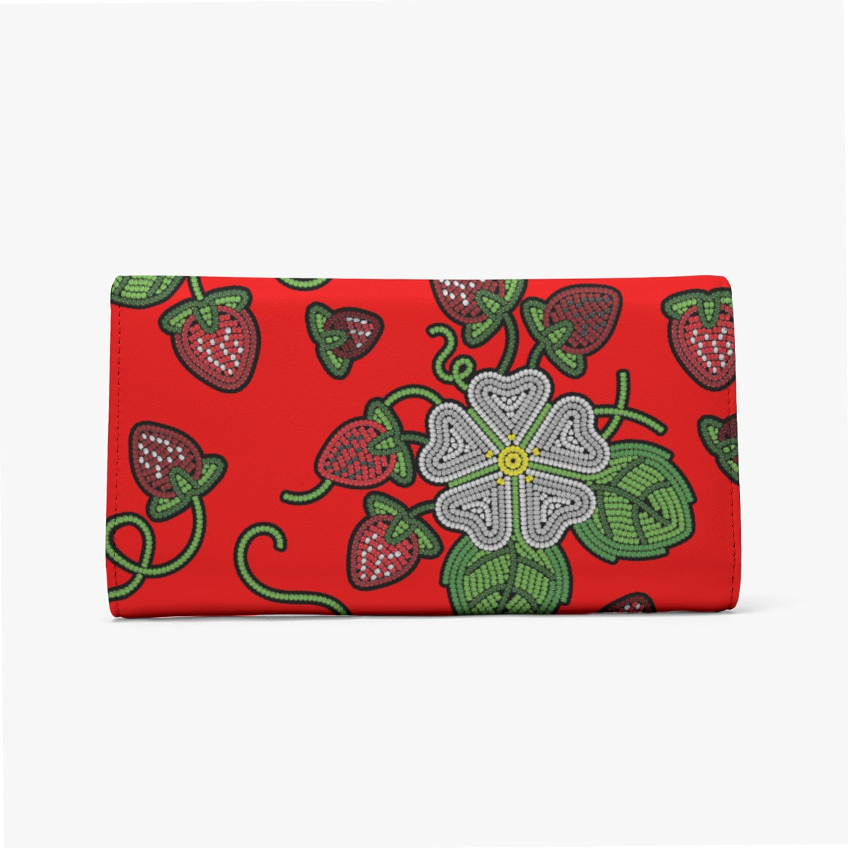 Strawberry Dreams Turquoise Foldable Wallet
