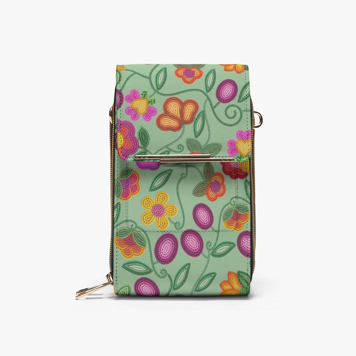 Boreal Bounty Green Mobile Phone Chest Bag