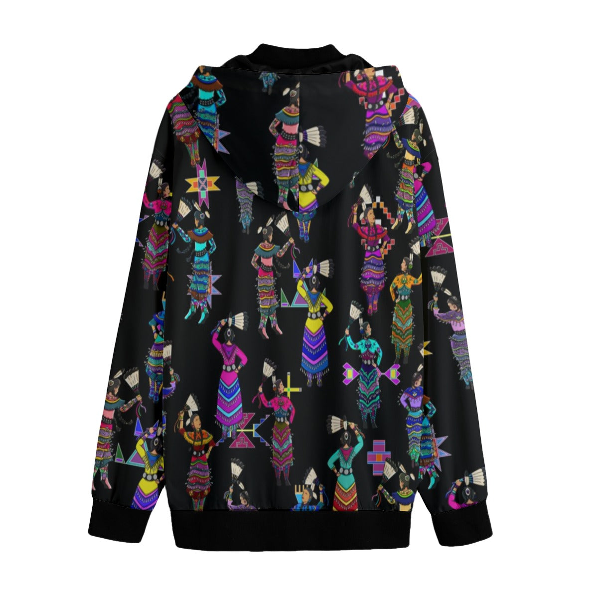 Women's Jingle Dancers Black Men's Varsity Jacket