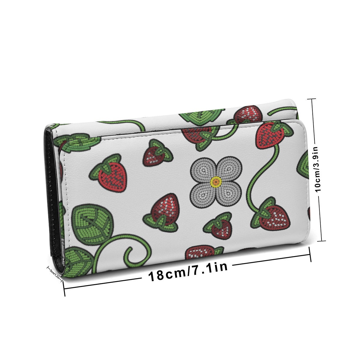 Strawberry Dreams White Foldable Wallet