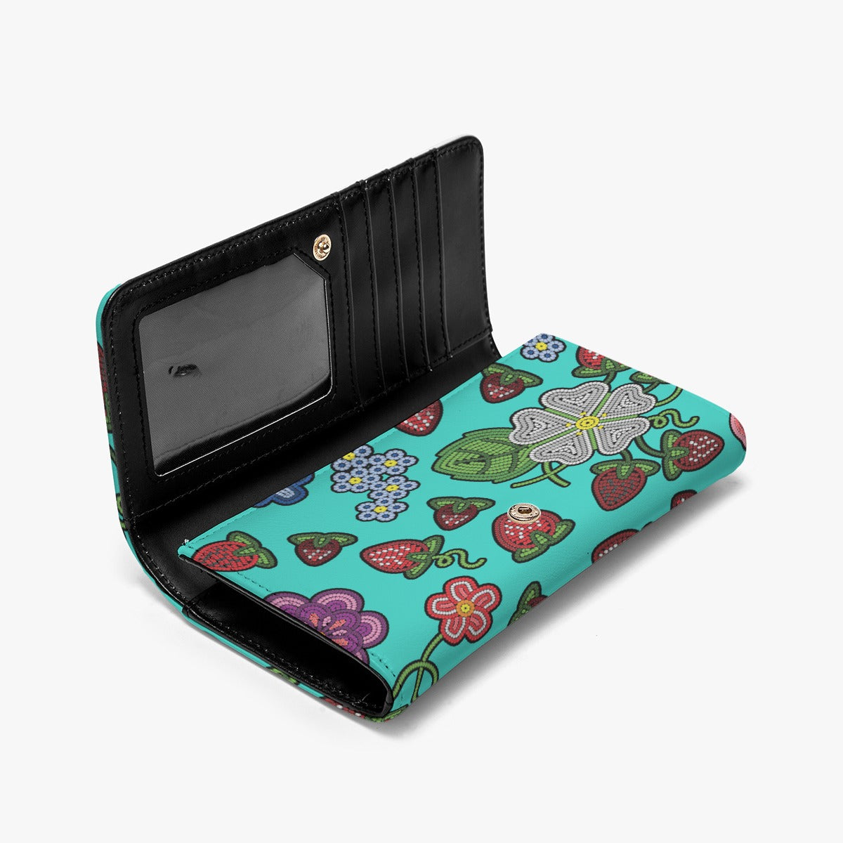 Berry Pop Turquoise Foldable Wallet