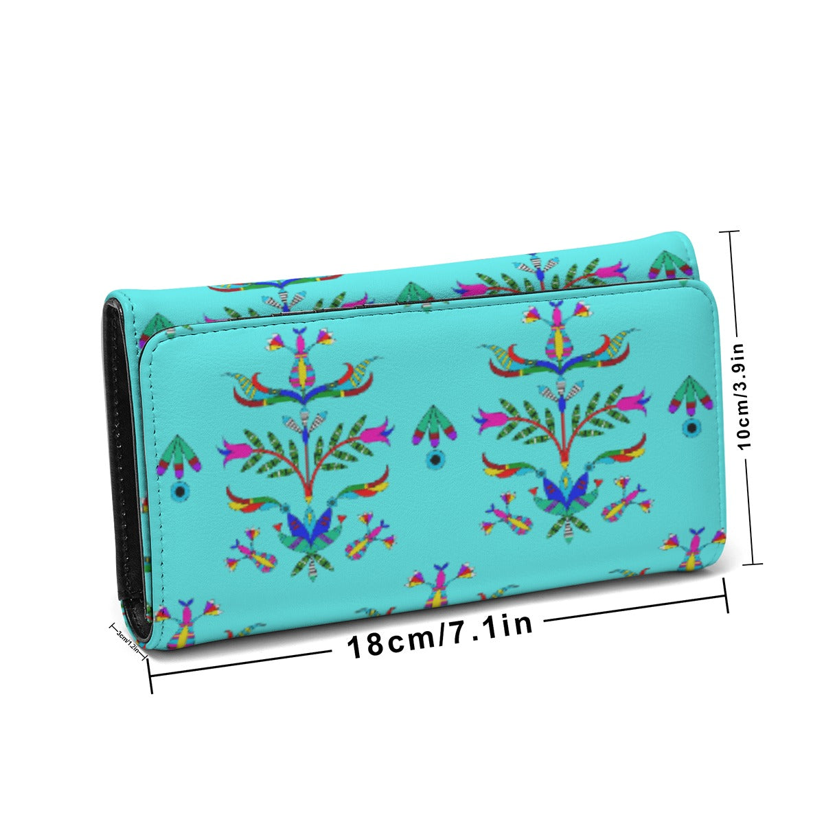 Dakota Damask Turquoise Foldable Wallet