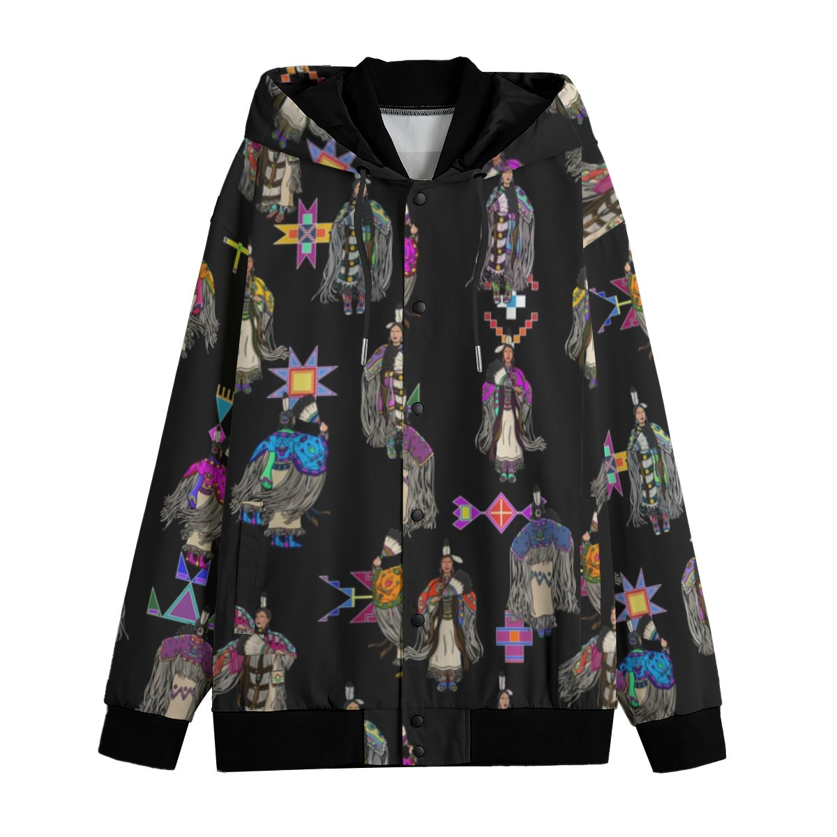 Women's Tradish Dancers Black Men's Varsity Jacket