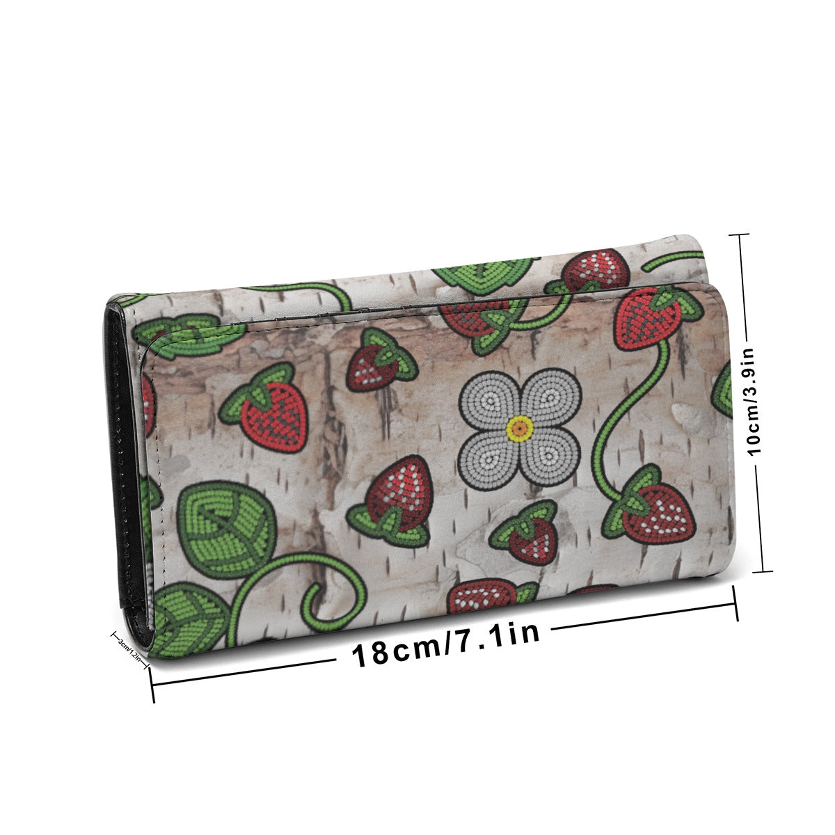 Strawberry Dreams Br Bark Foldable Wallet