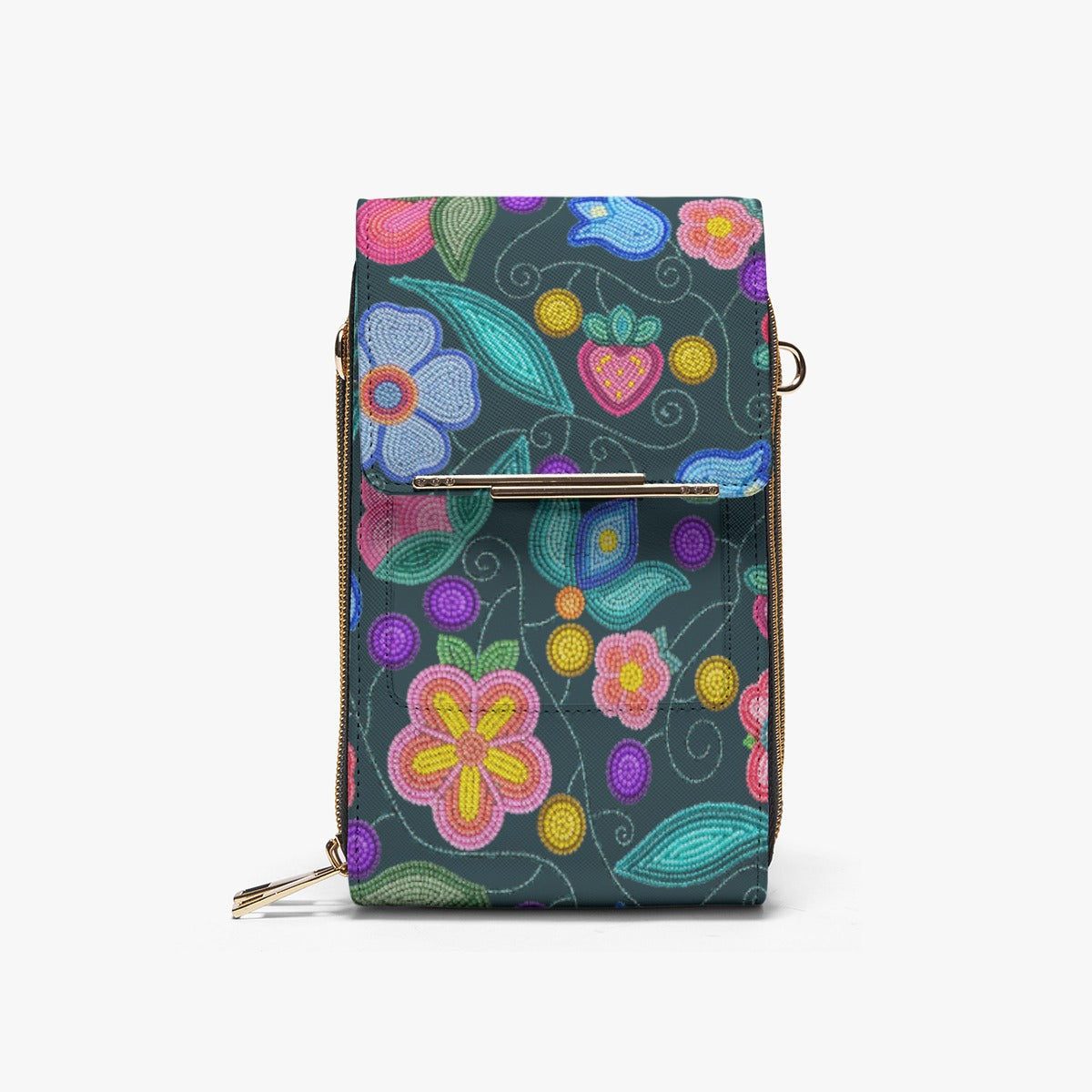 Sweet Offering Dark Teal Mobile Phone Chest Bag