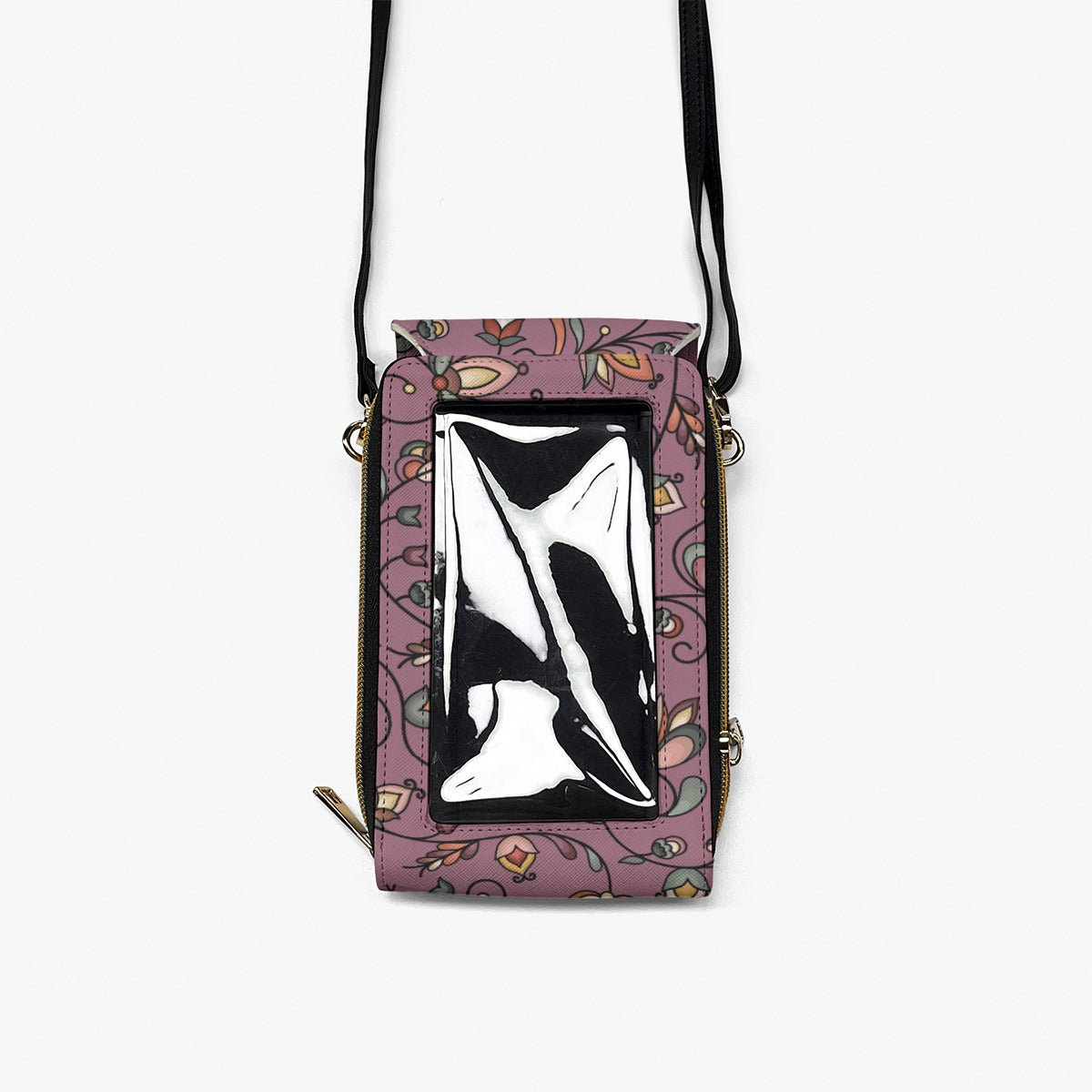 Burnt Sky Petals Magenta Mobile Phone Chest Bag