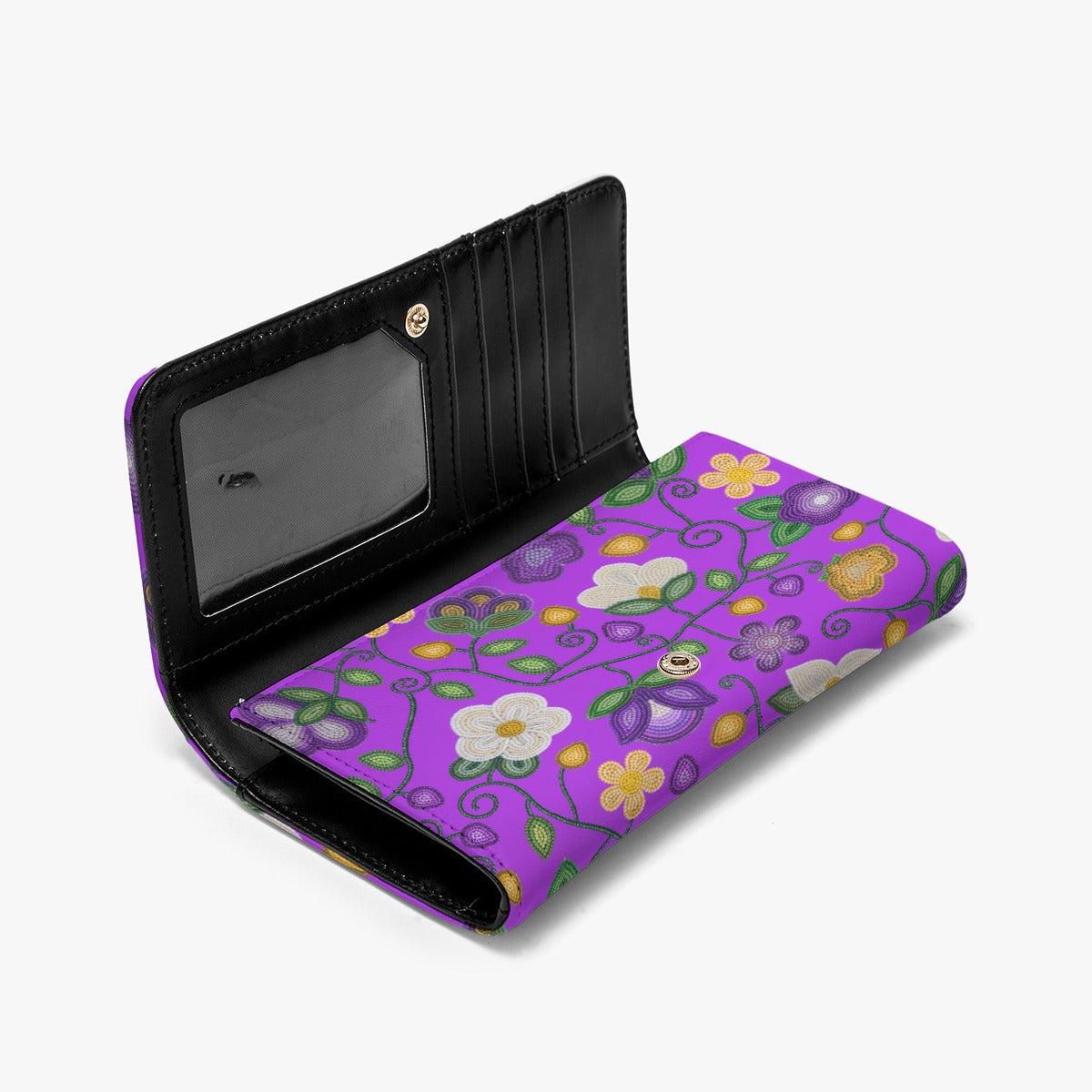 Midnight Moss Bloom Purple Foldable Wallet
