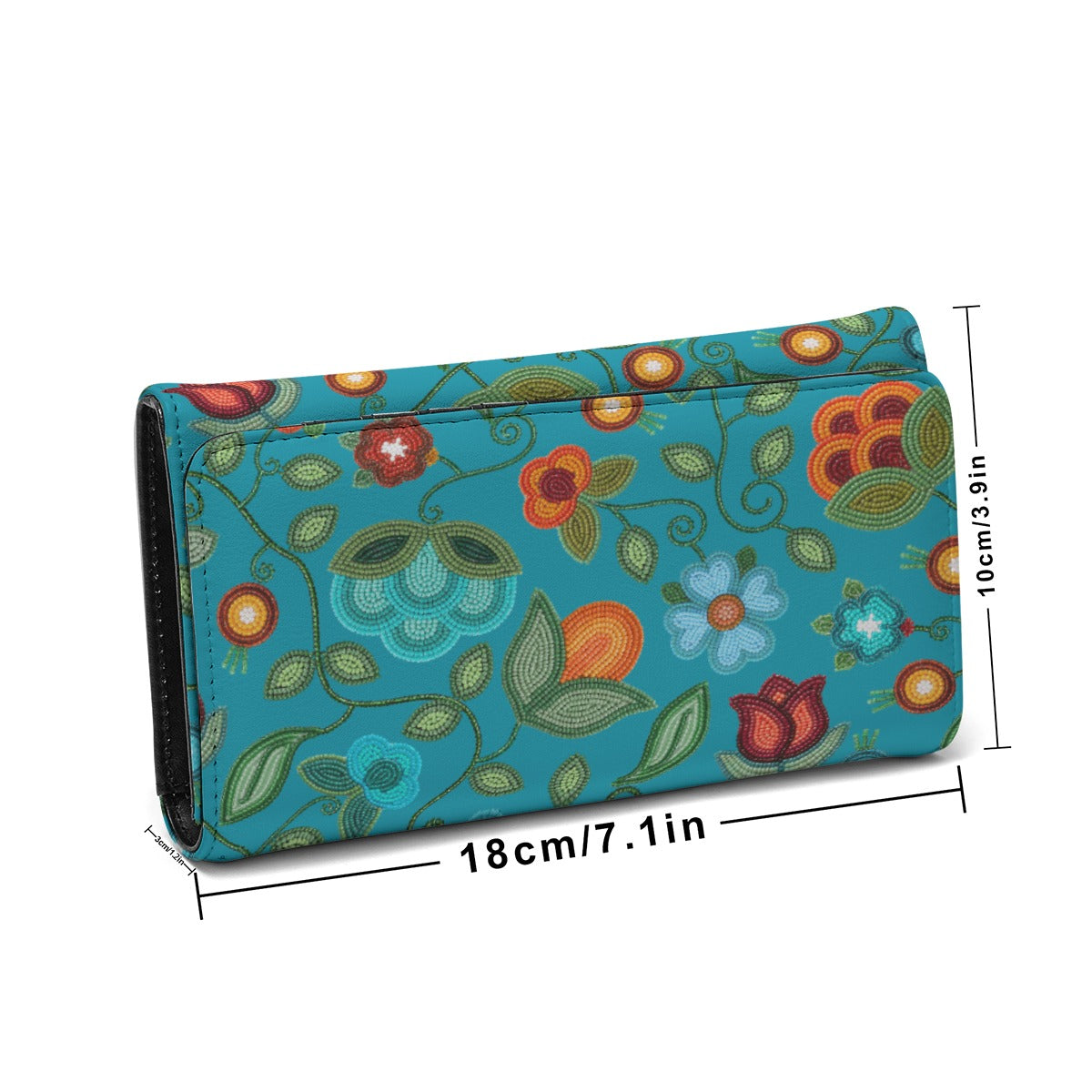 Prairie Fire Petals Ocean Foldable Wallet