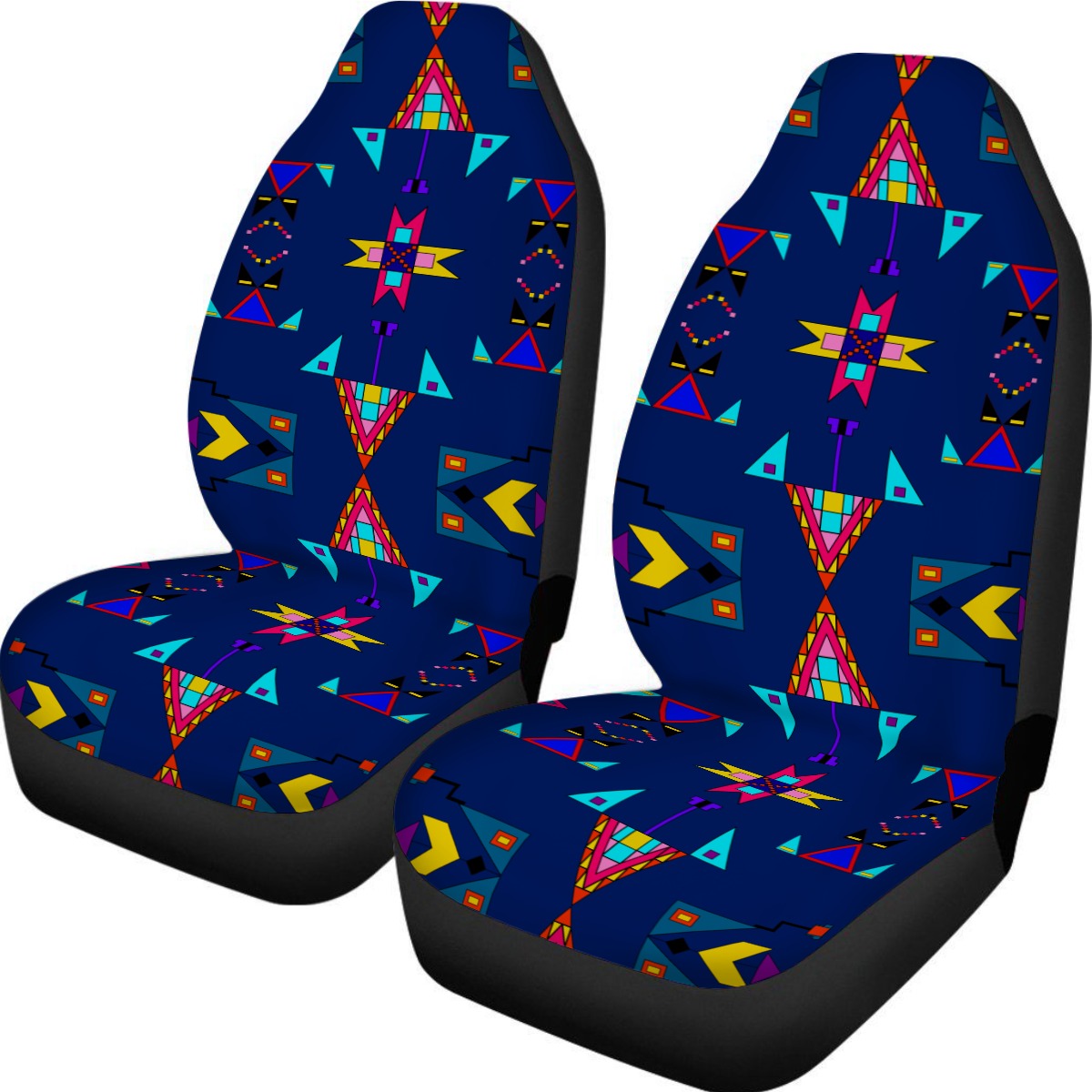 Enemy Territory Midnight Universal Car Seat Cover With Thickened Back