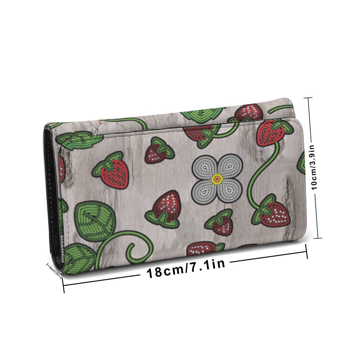 Strawberry Dreams Bright Birch Foldable Wallet