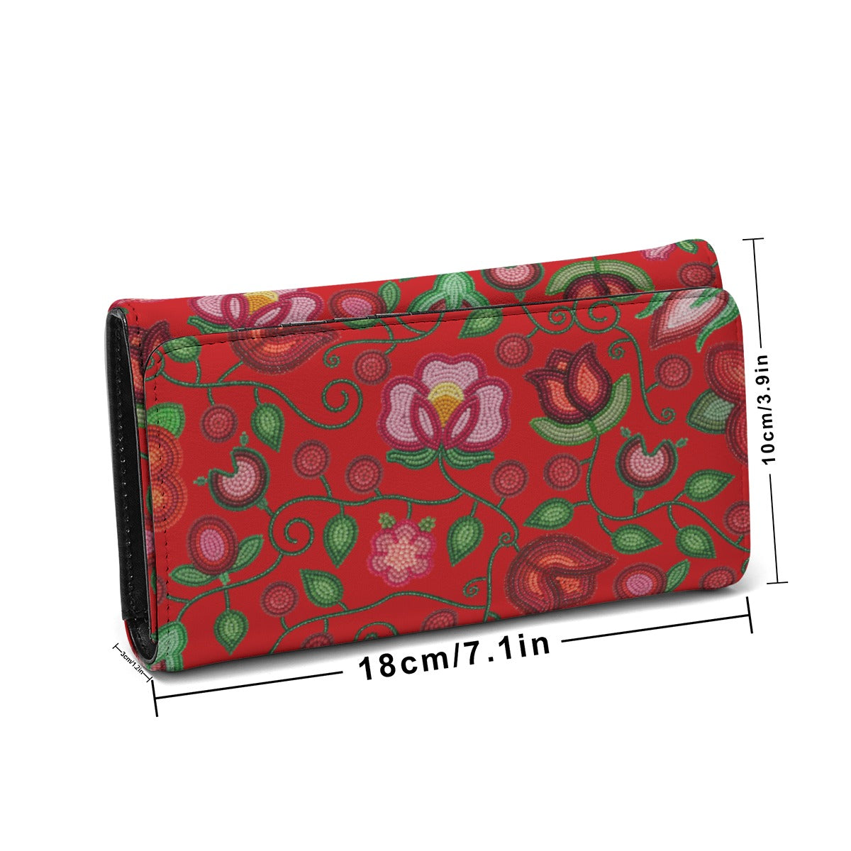Rose Reverie Red Foldable Wallet
