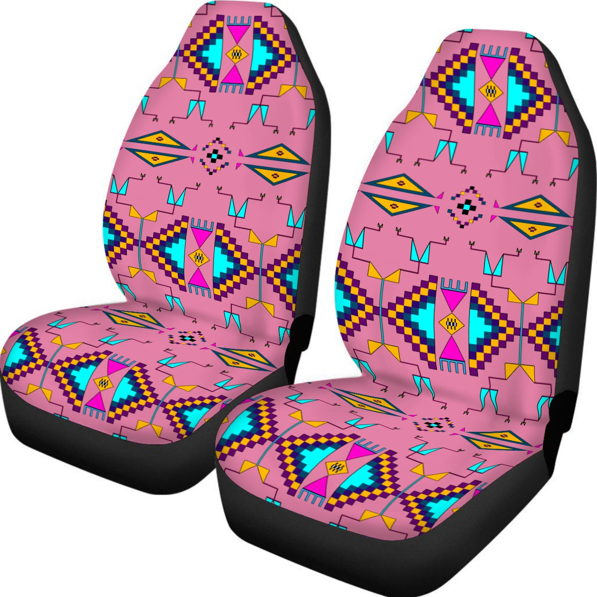 Rite of Passage Pink Universal Car Seat Cover With Thickened Back