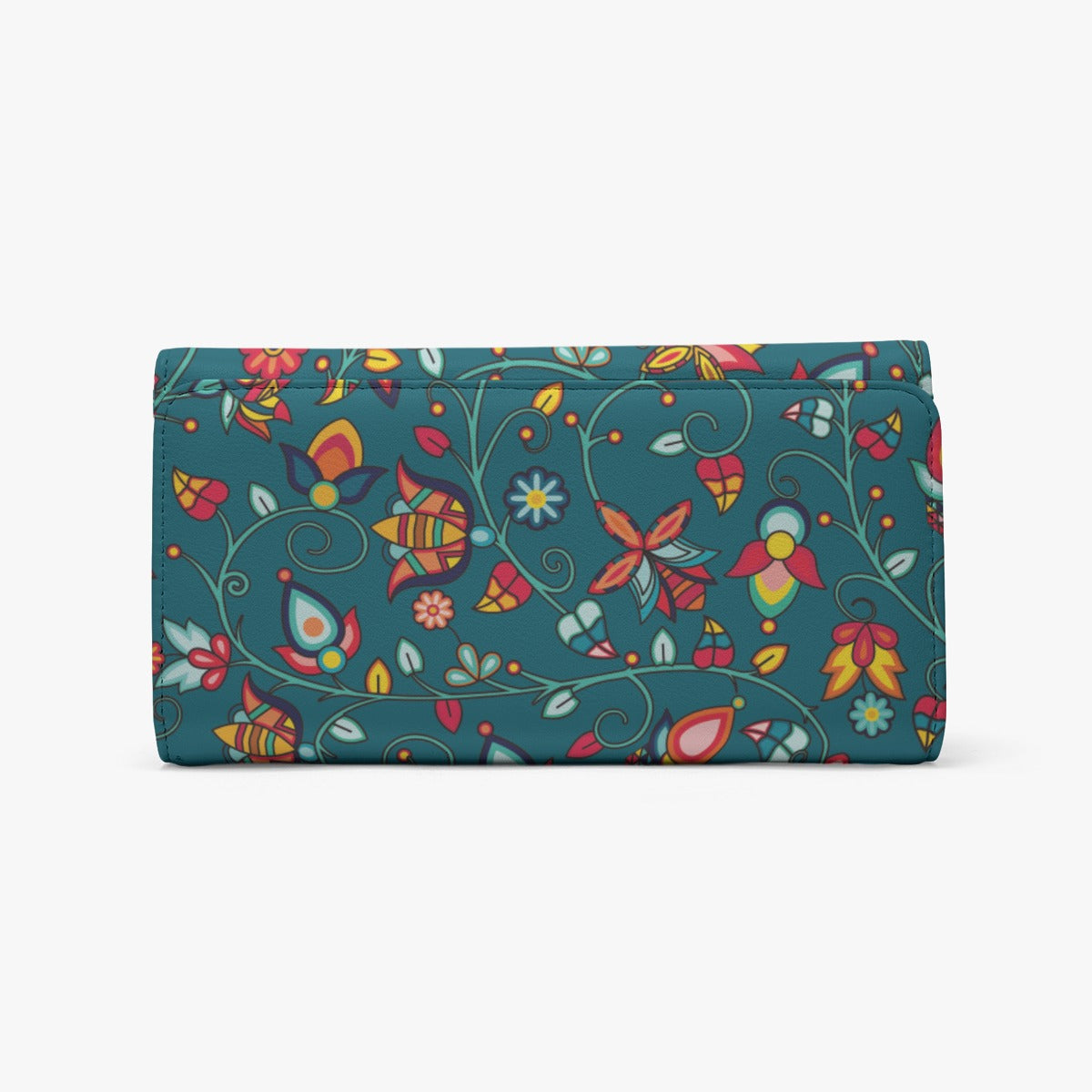 Thorny Path Teal Foldable Wallet