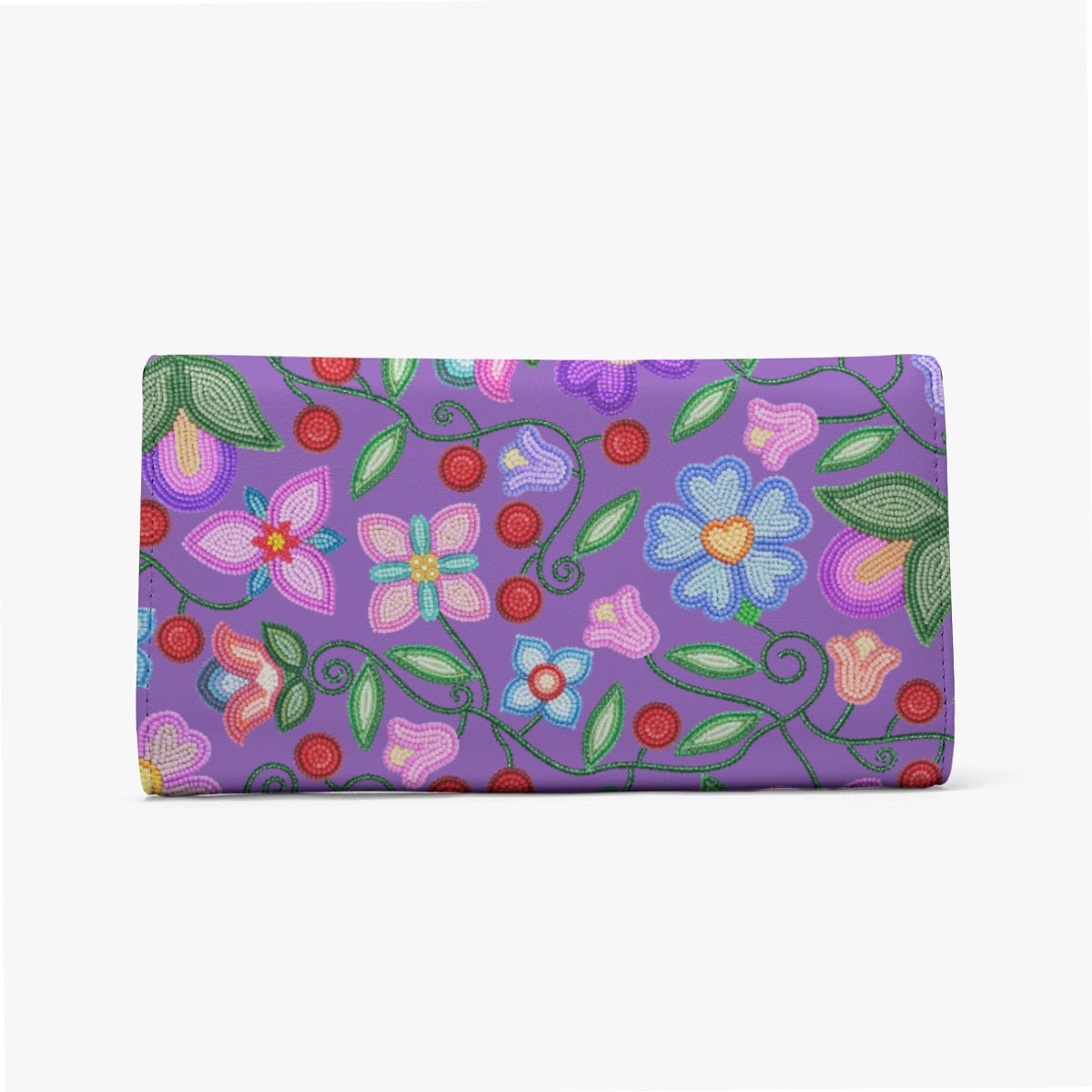 Petal Harmony Lavender Foldable Wallet