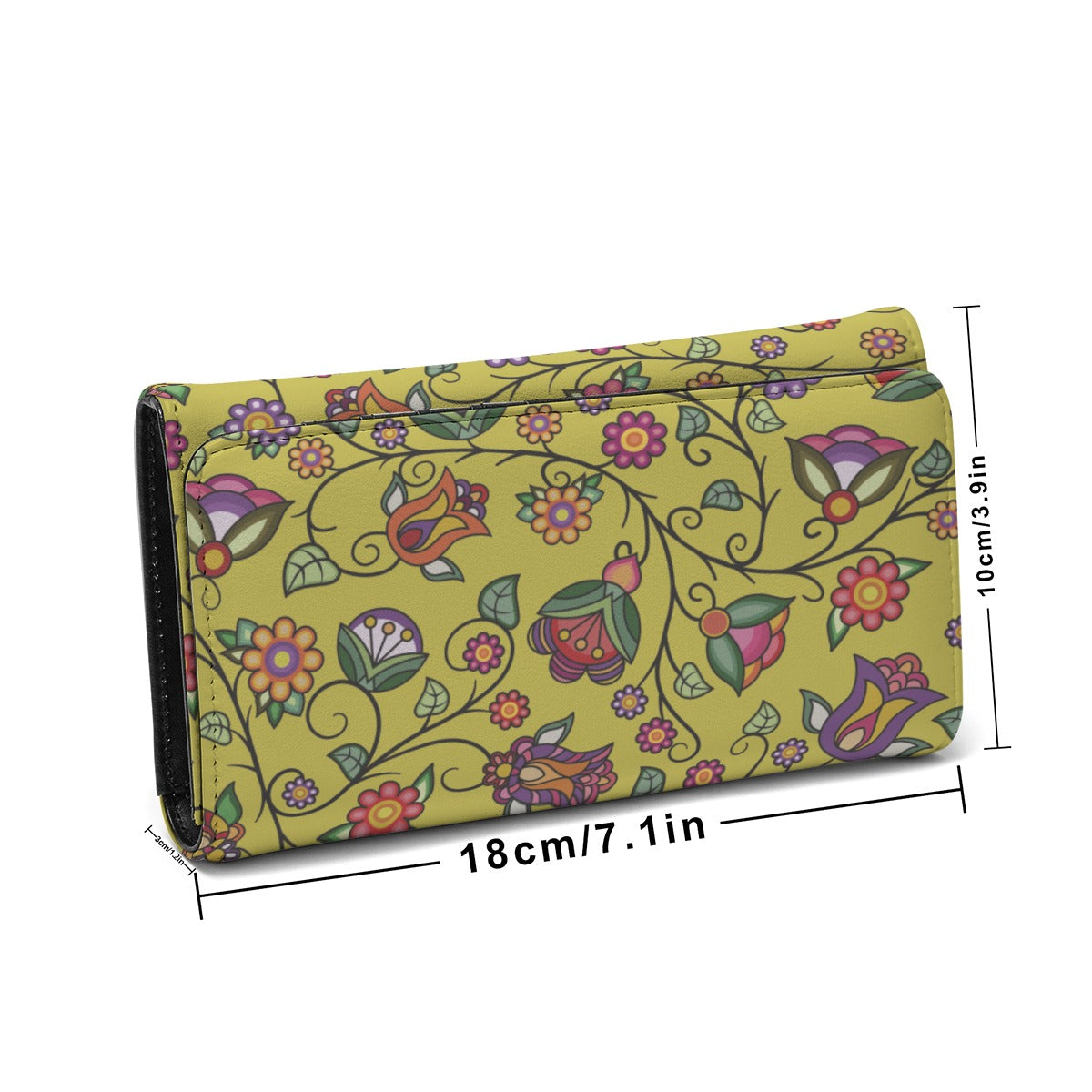 Heartbeat Petals Yellow Foldable Wallet