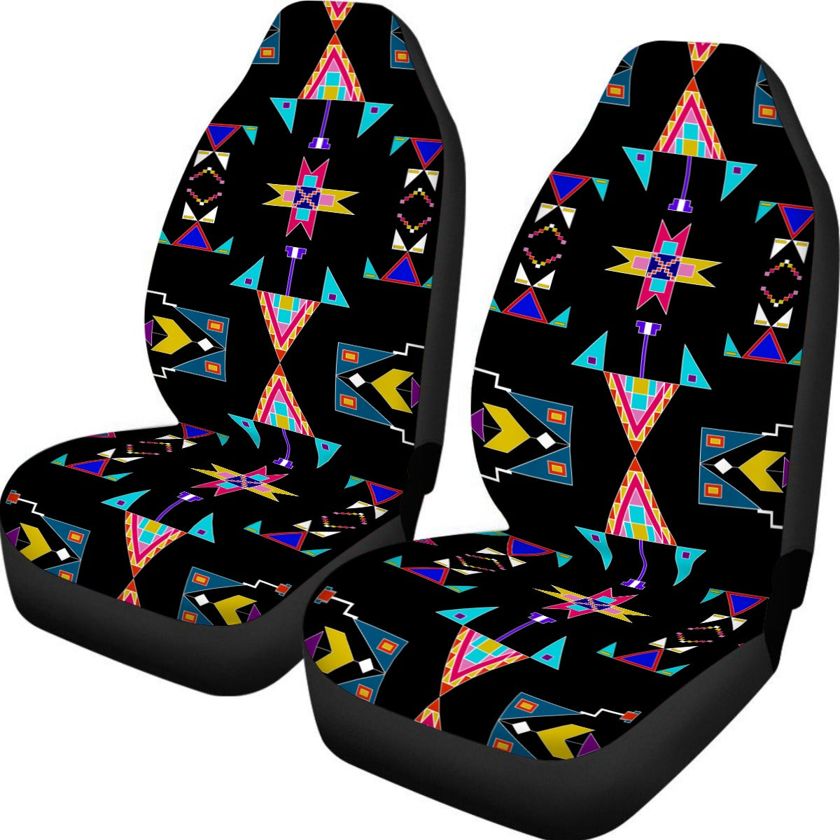 Enemy Territory Black Universal Car Seat Cover With Thickened Back