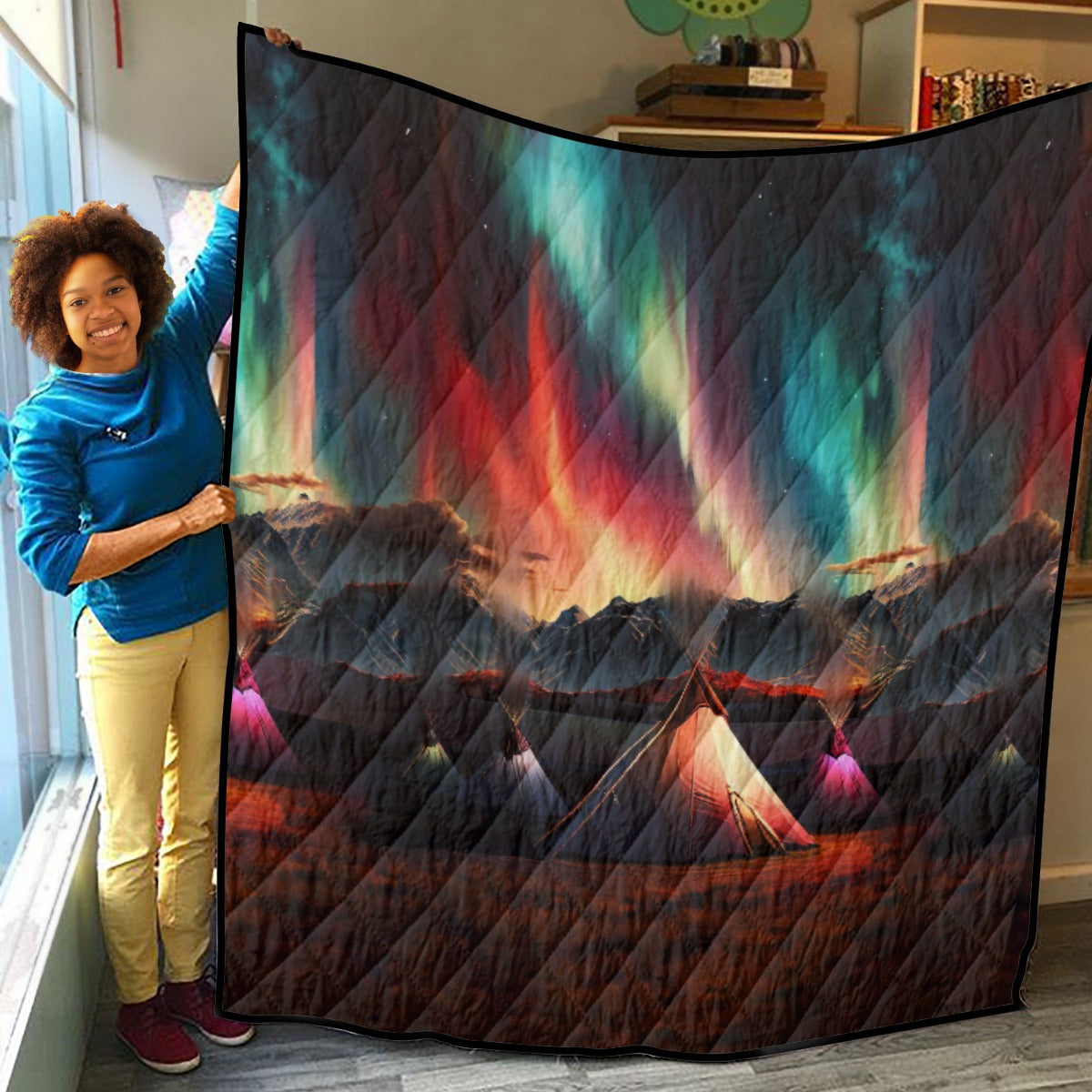 When the Sun Cried 2Lightweight & Breathable Quilt With Edge-wrapping Strips