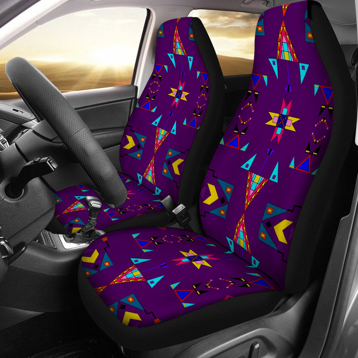 Enemy Territory Berry Universal Car Seat Cover With Thickened Back