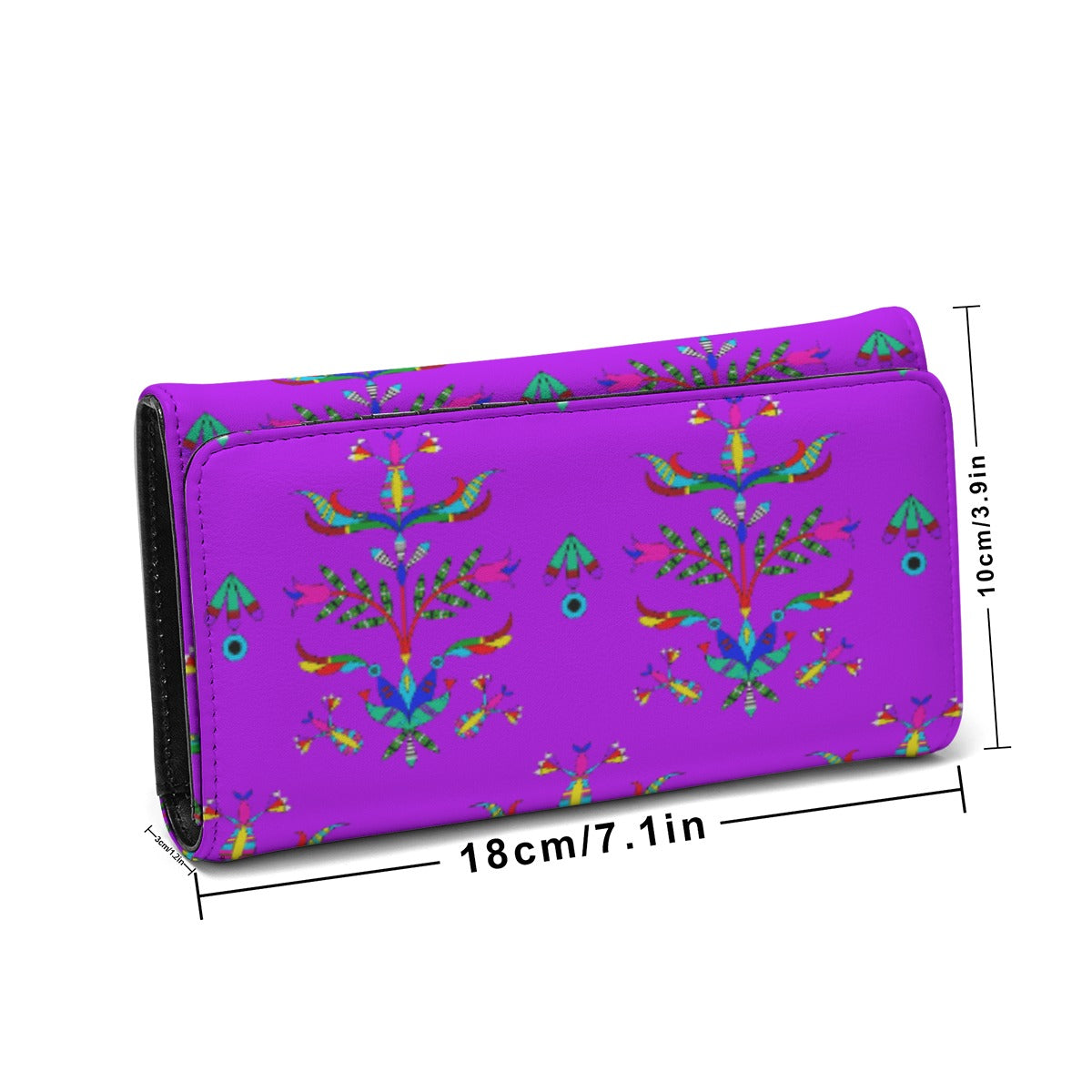 Dakota Damask Purple Foldable Wallet