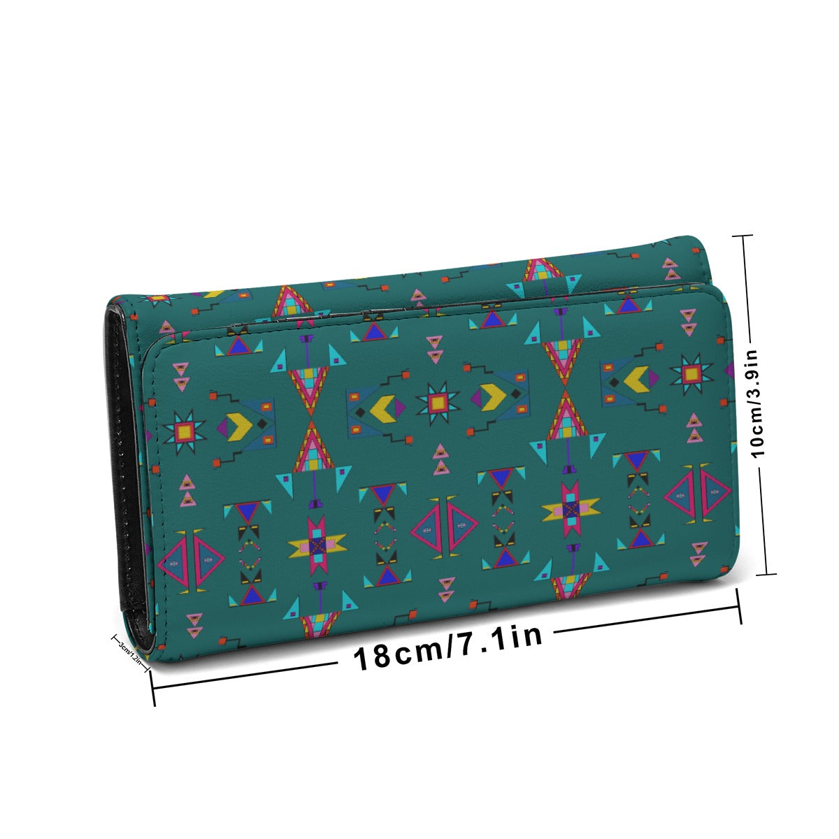 Enemy Territory Teal Foldable Wallet