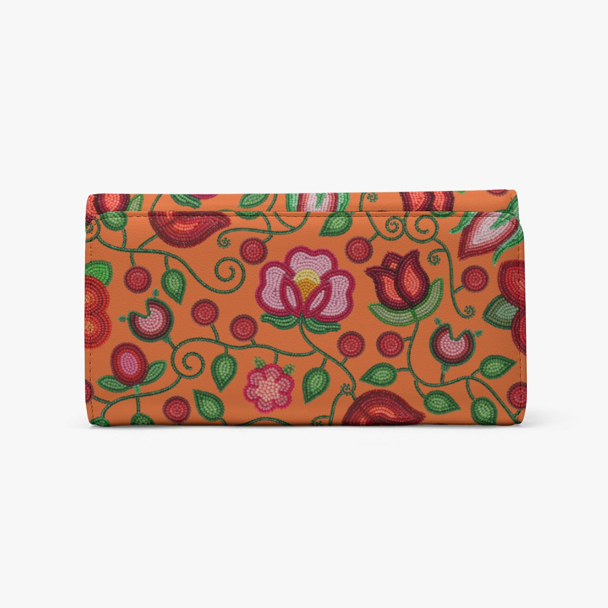 Rose Reverie Orange Foldable Wallet