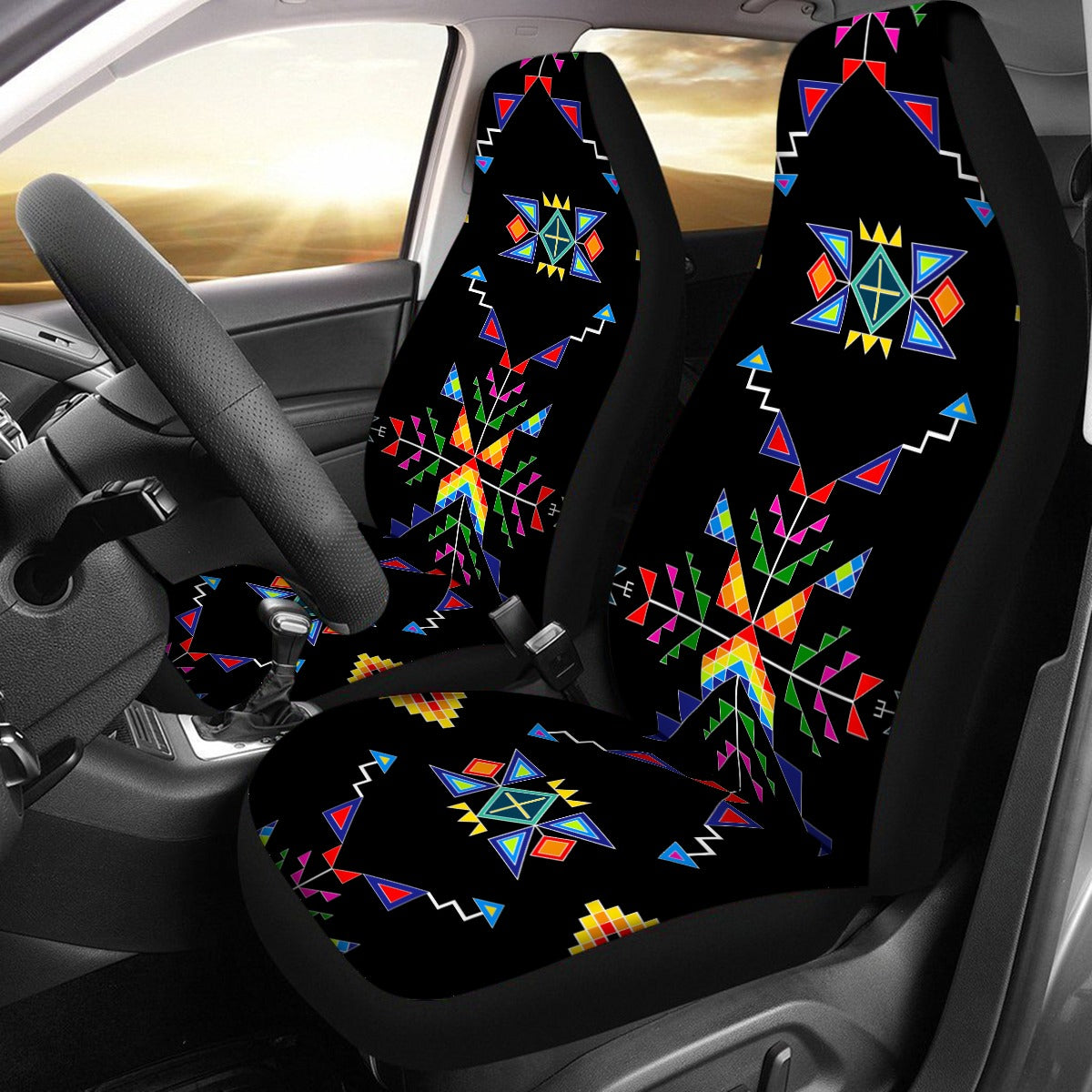 Buffalo Jump Black Universal Car Seat Cover With Thickened Back