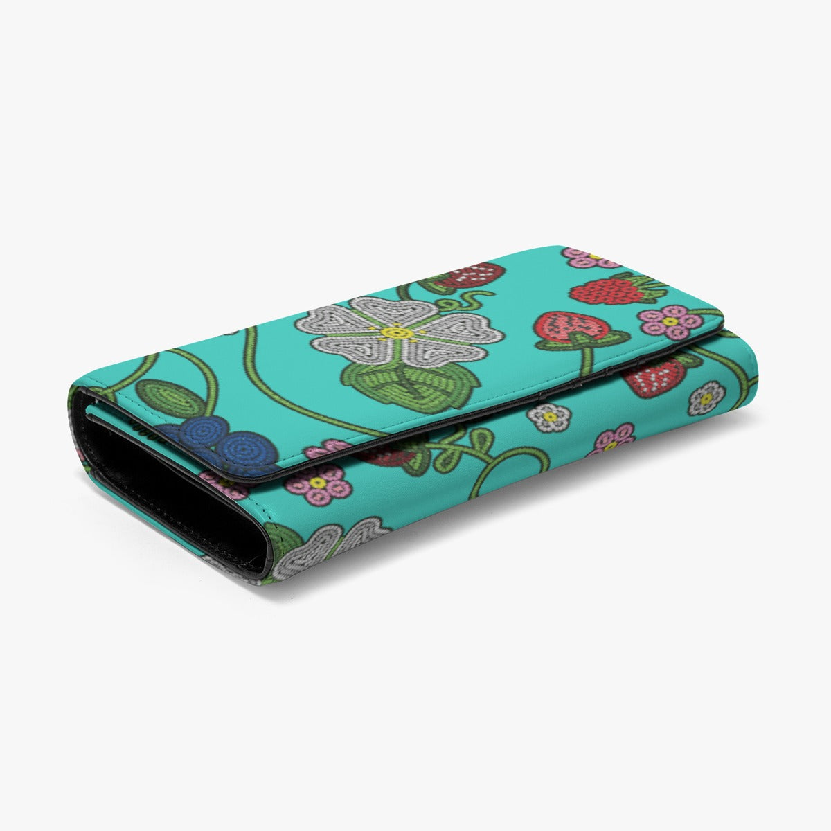 Grandmother Stories Turquoise Foldable Wallet