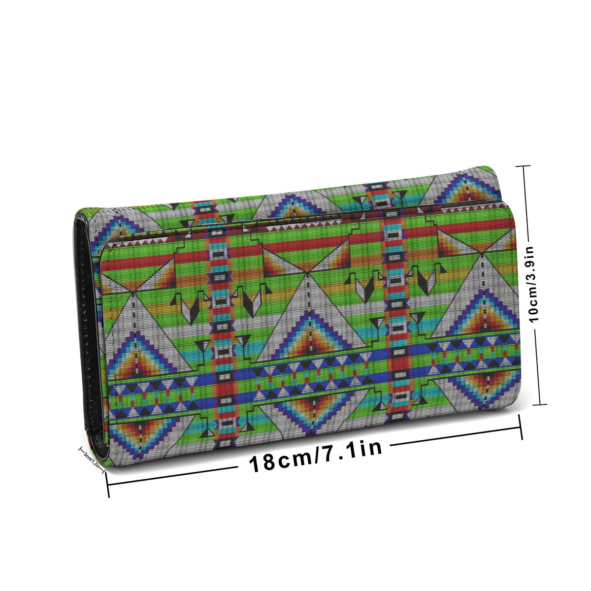 Medicine Blessing Lime Green Foldable Wallet
