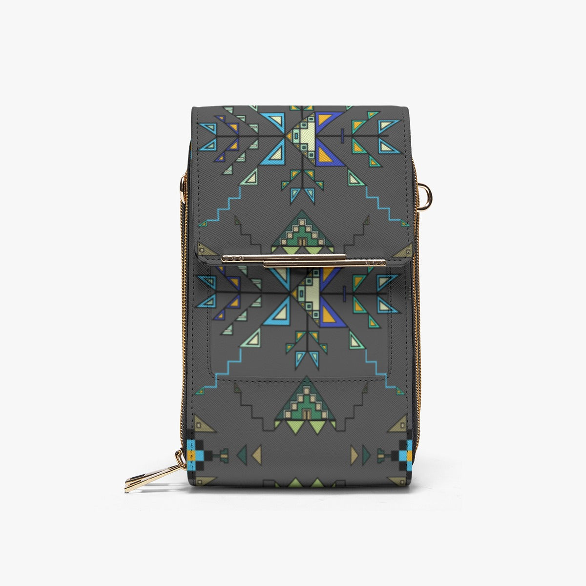 Bear Shield Dark Gray Mobile Phone Chest Bag