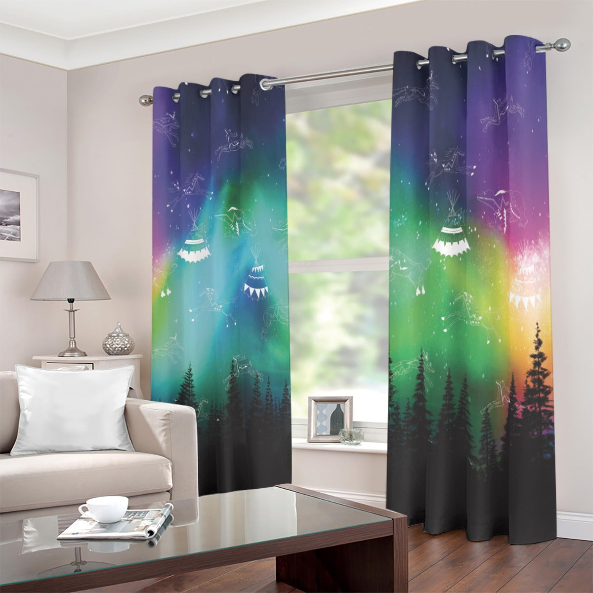 Aurora Medicine Animals Blackout Grommet Curtains | 265(gsm)