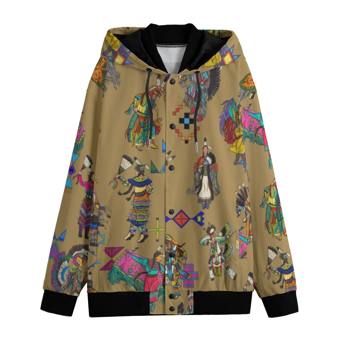 Grand Entry Dancers Earth Men's Varsity Jacket
