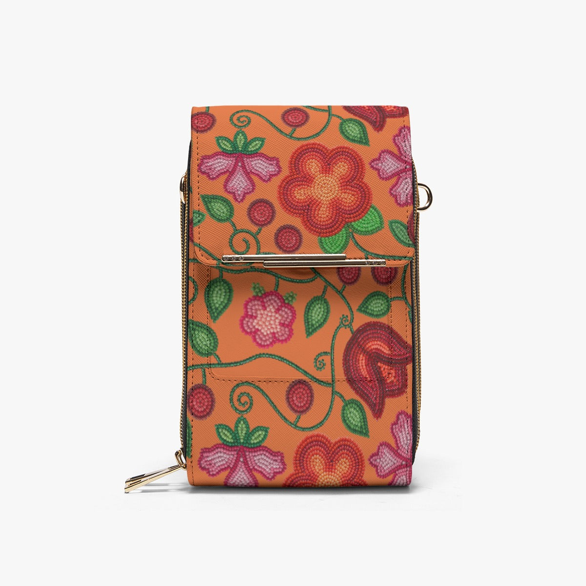Rose Reverie Orange Mobile Phone Chest BagMobile Phone Chest Bag