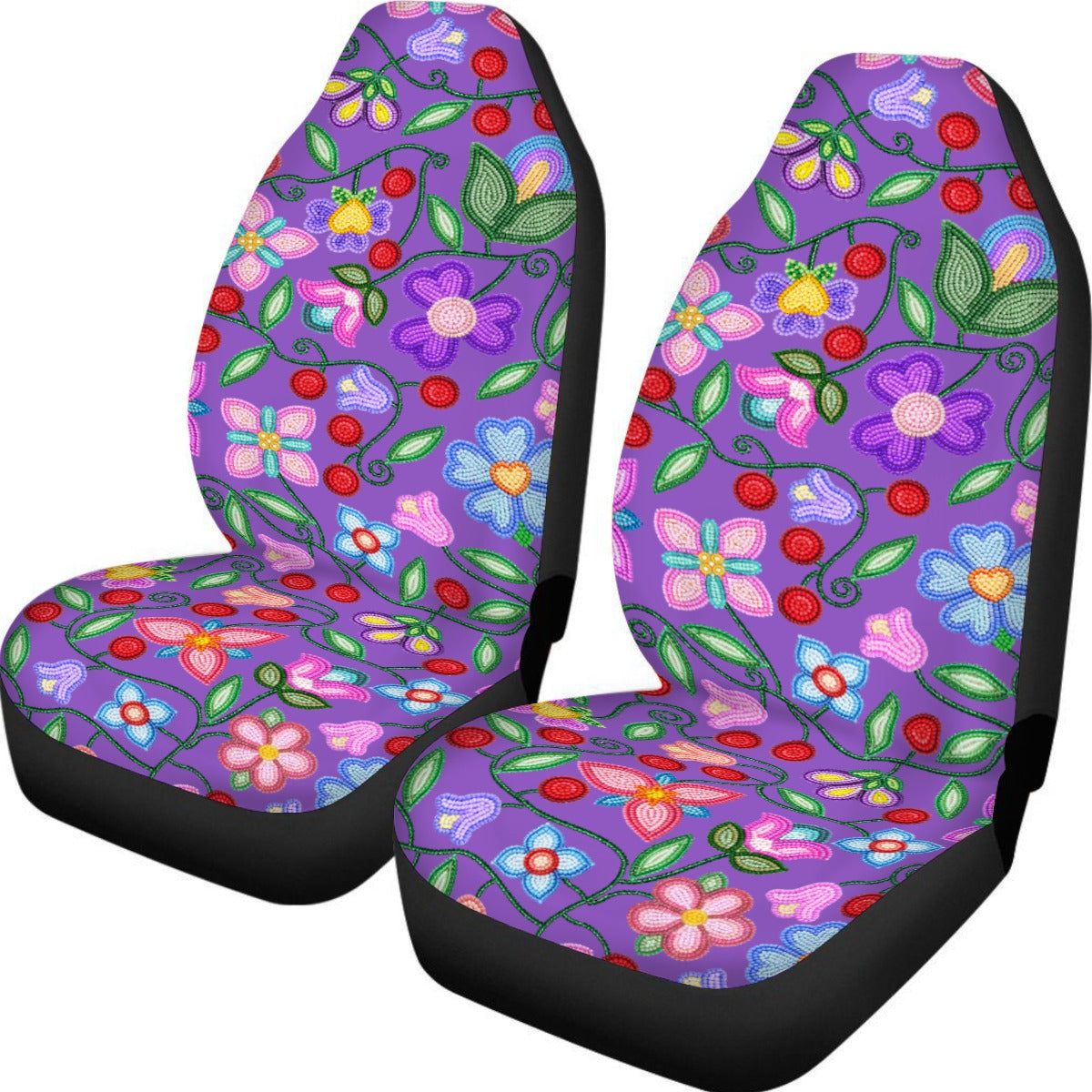Petal Harmony Lavender Universal Car Seat Cover With Thickened Back