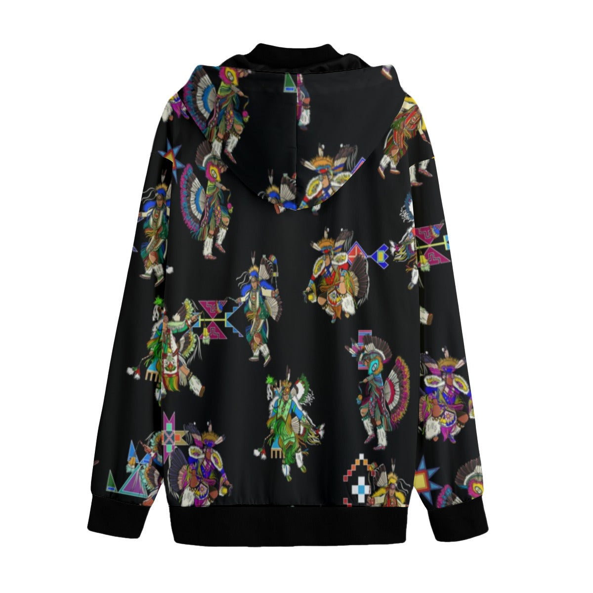 Men's Fancy Dancer Black Men's Varsity Jacket