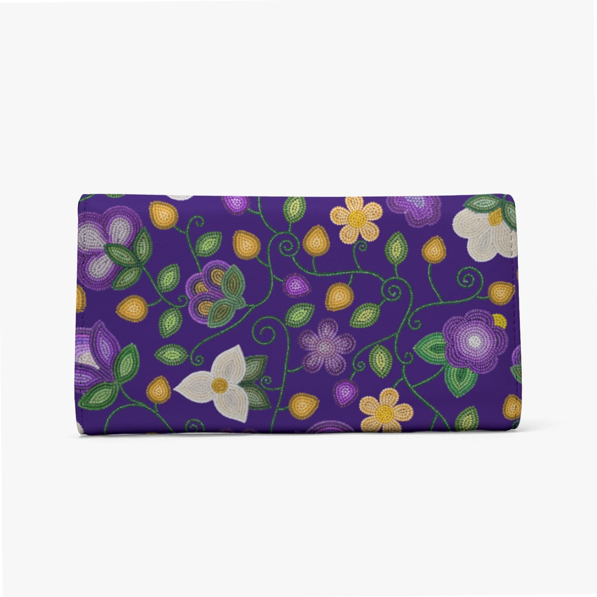 Midnight Moss Bloom Aubergine Foldable Wallet