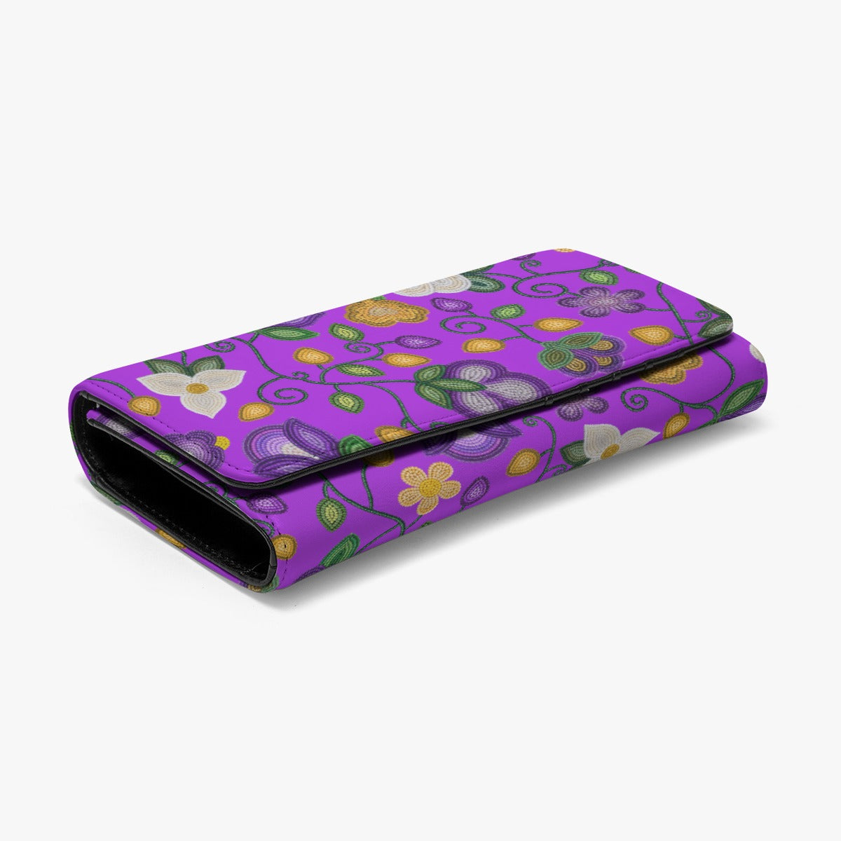 Midnight Moss Bloom Purple Foldable Wallet