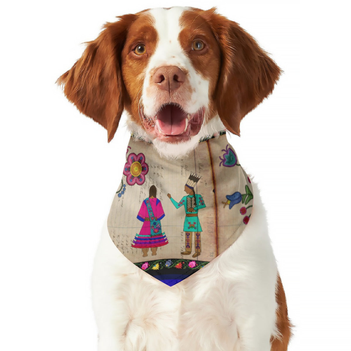 Floral Ledger Sweethearts Pet's Scarf