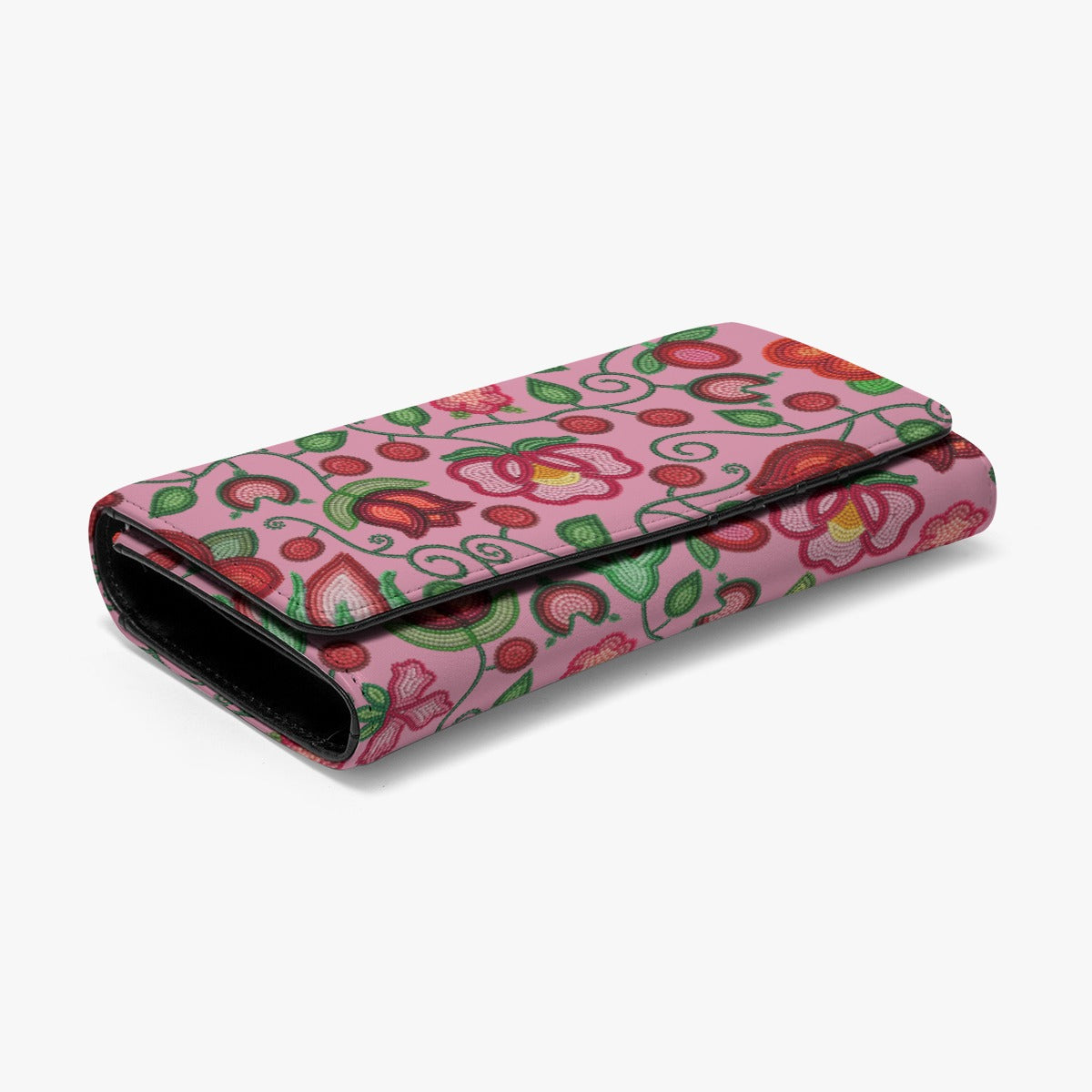 Rose Reverie Pink Foldable Wallet