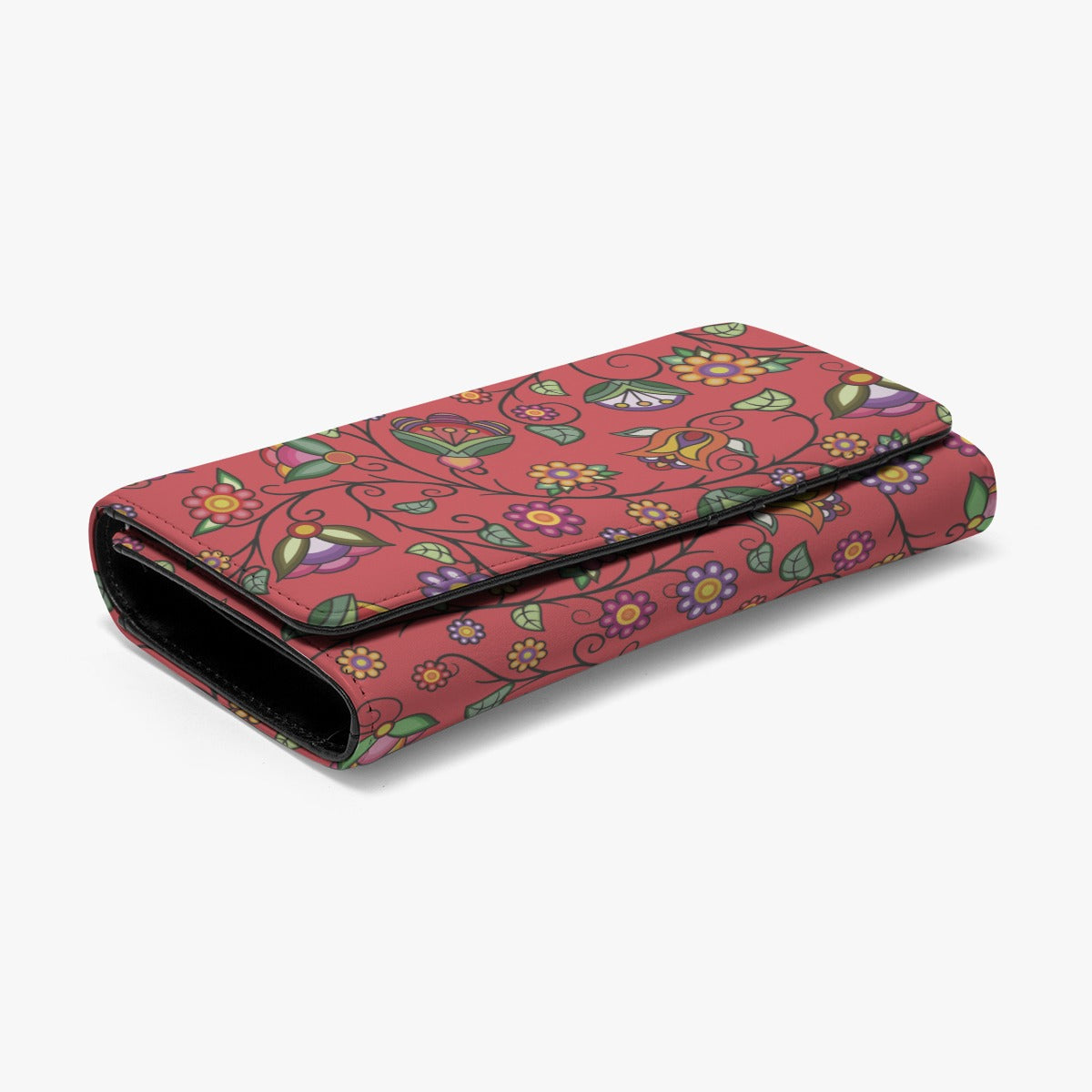 Heartbeat Petals Red Foldable Wallet