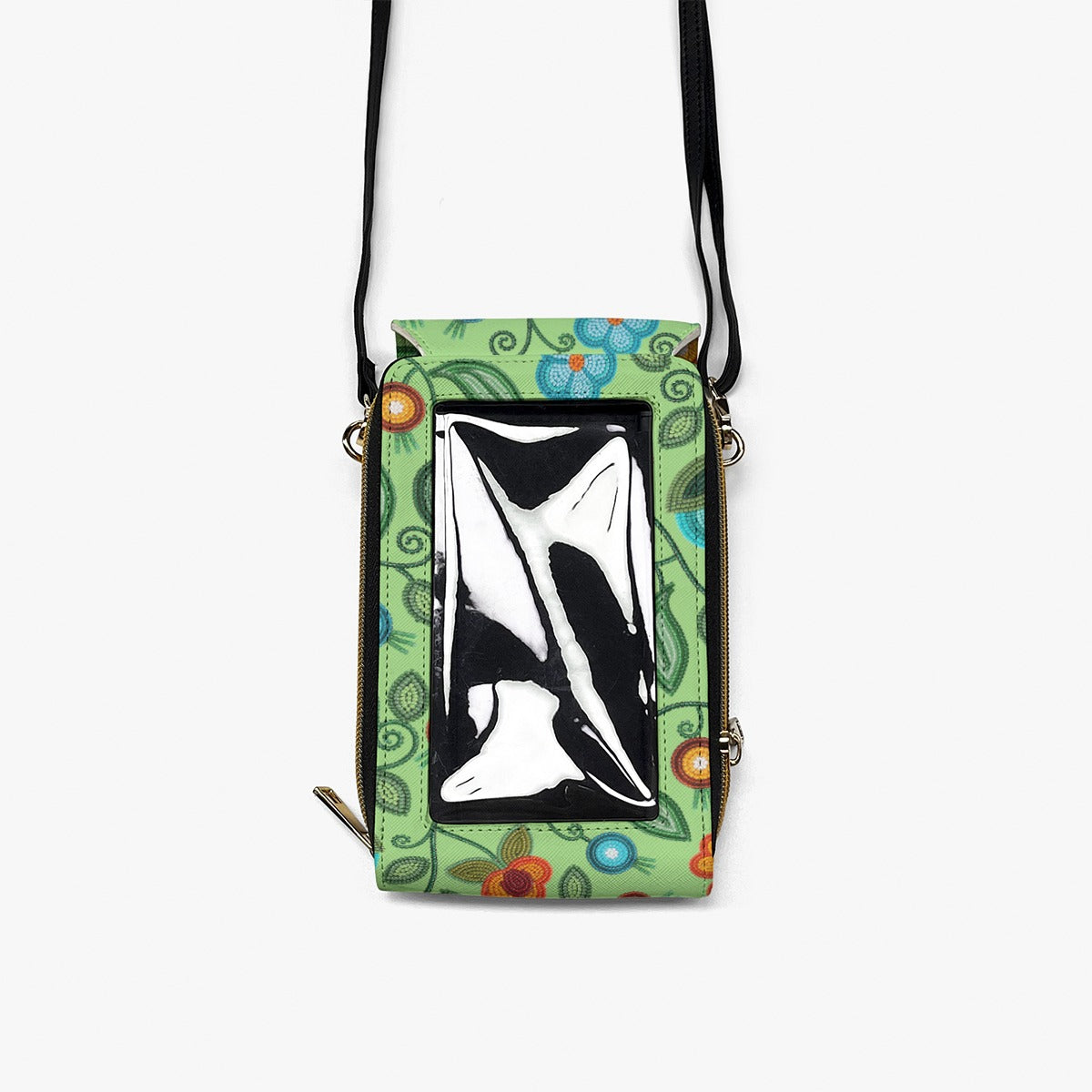 Prairie Fire Petals Sage Mobile Phone Chest Bag