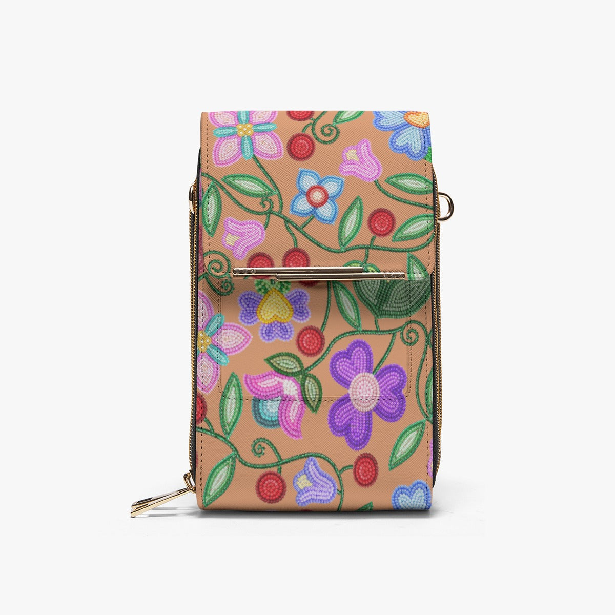 Petal Harmony Terracotta Mobile Phone Chest Bag