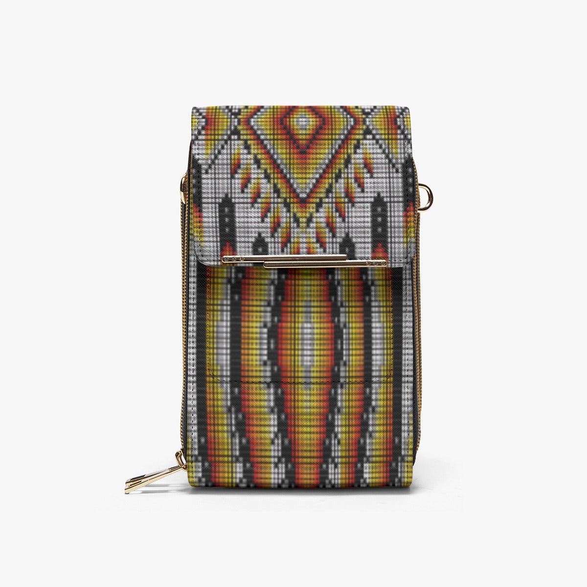 Fire Feather White Mobile Phone Chest Bag
