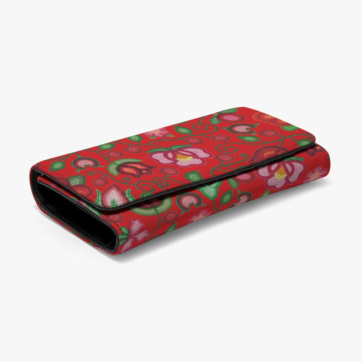 Rose Reverie Red Foldable Wallet