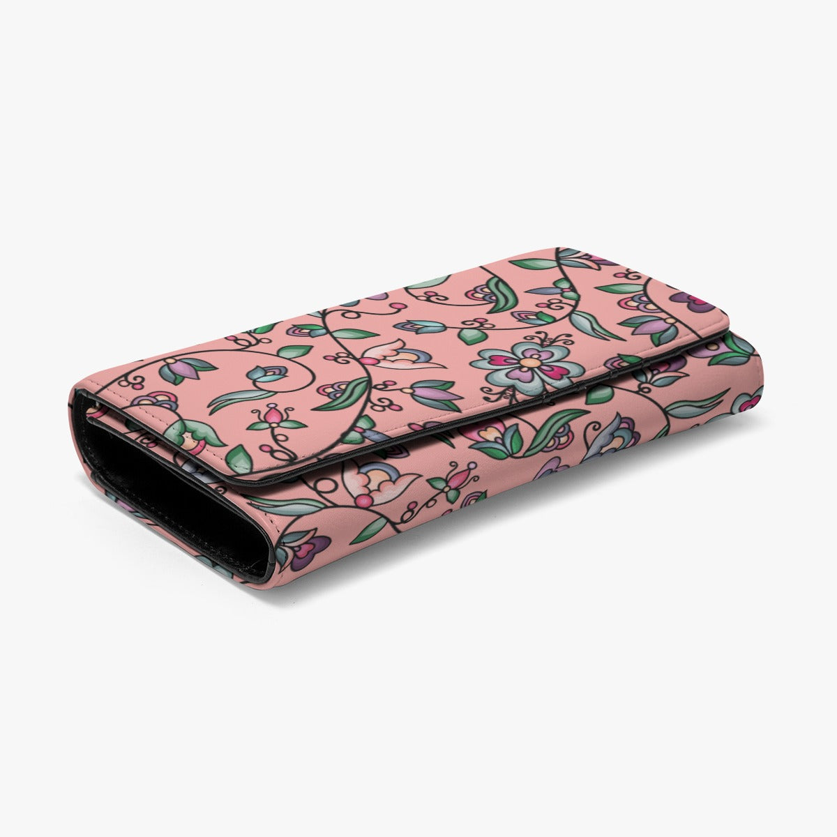 Amber Evening Garland Peach Foldable Wallet