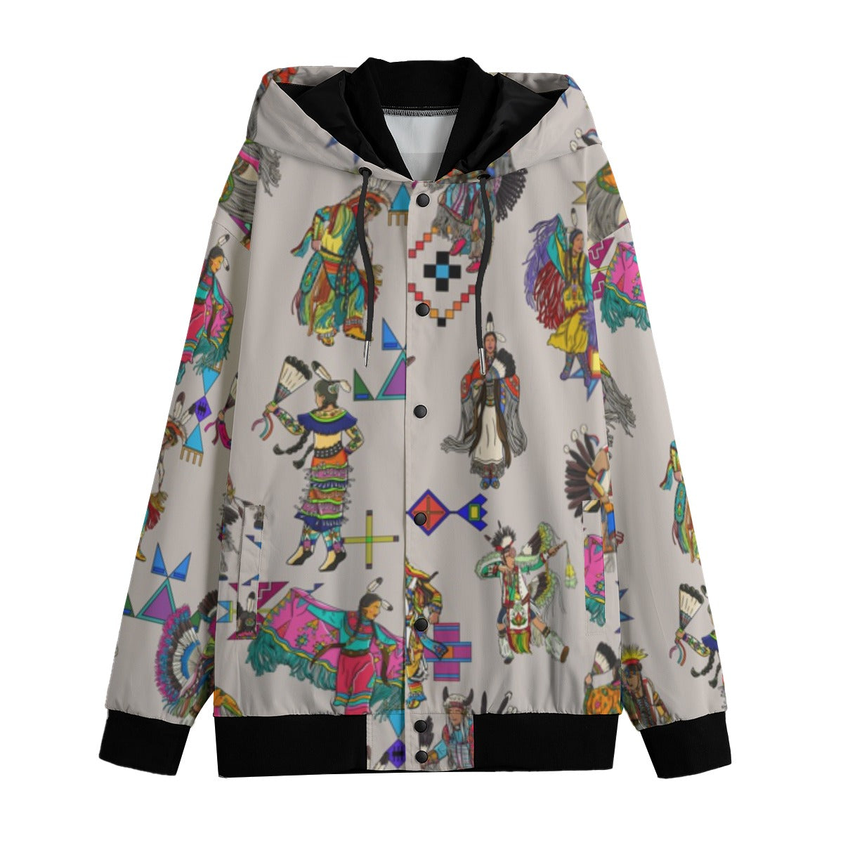 Grand Entry Dancers Muslin Men's Varsity Jacket