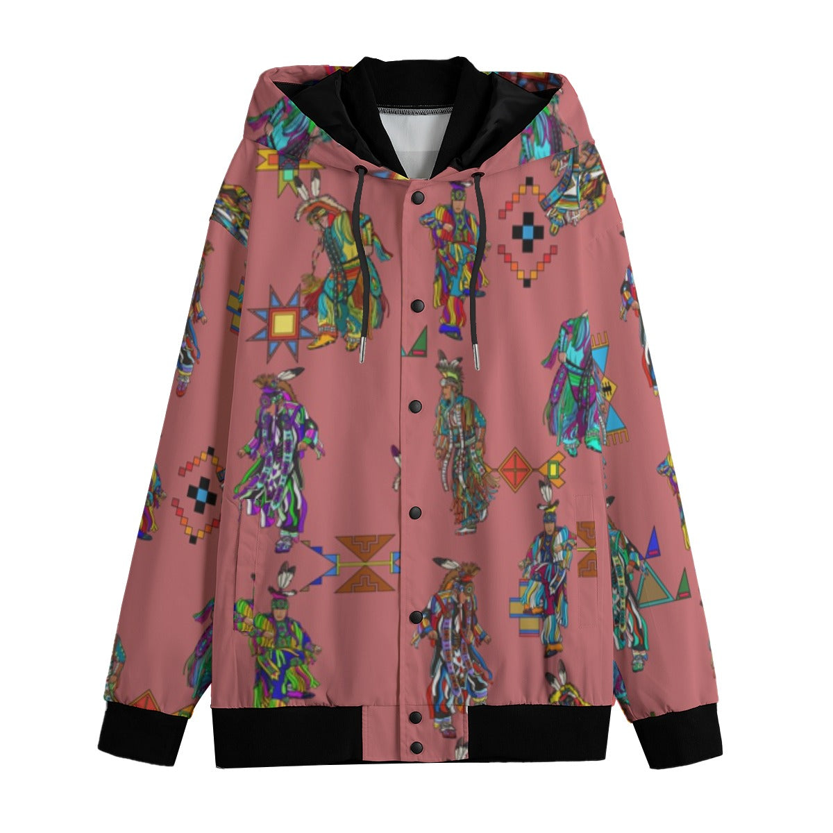 Men's Grass Dancers Terra Cotta Men's Varsity Jacket