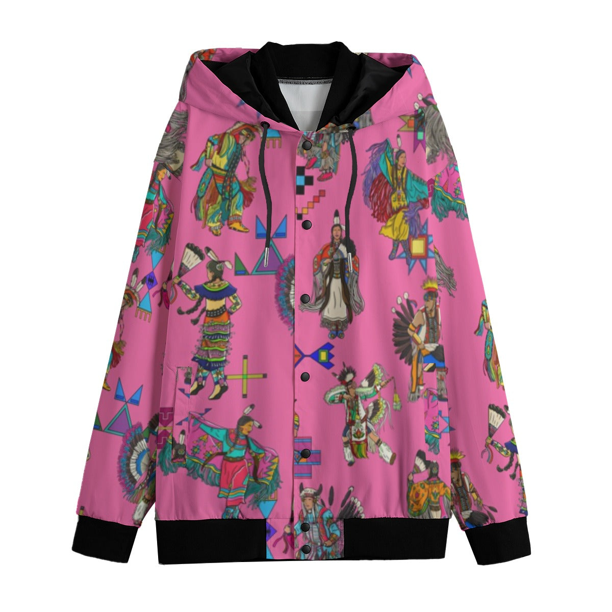 Grand Entry Dancer Pink Men's Varsity Jacket