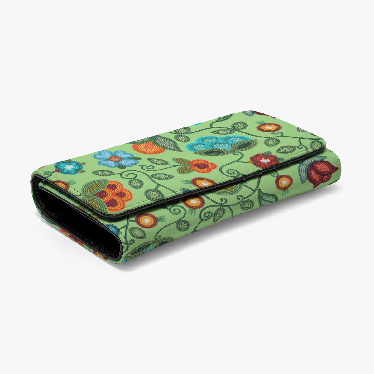 Prairie Fire Petals Sage Foldable Wallet